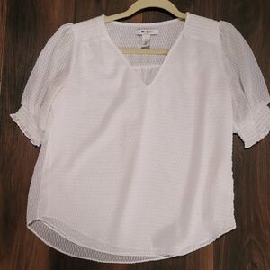 WHBM Women's White Blouse